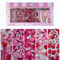 Confect Pink Roses & Silver Hearts Edible Sprinkles Mix - 100g