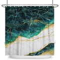 Jolof Store Marble Shower Curtain – Modern Abstract Waterproof Polyester