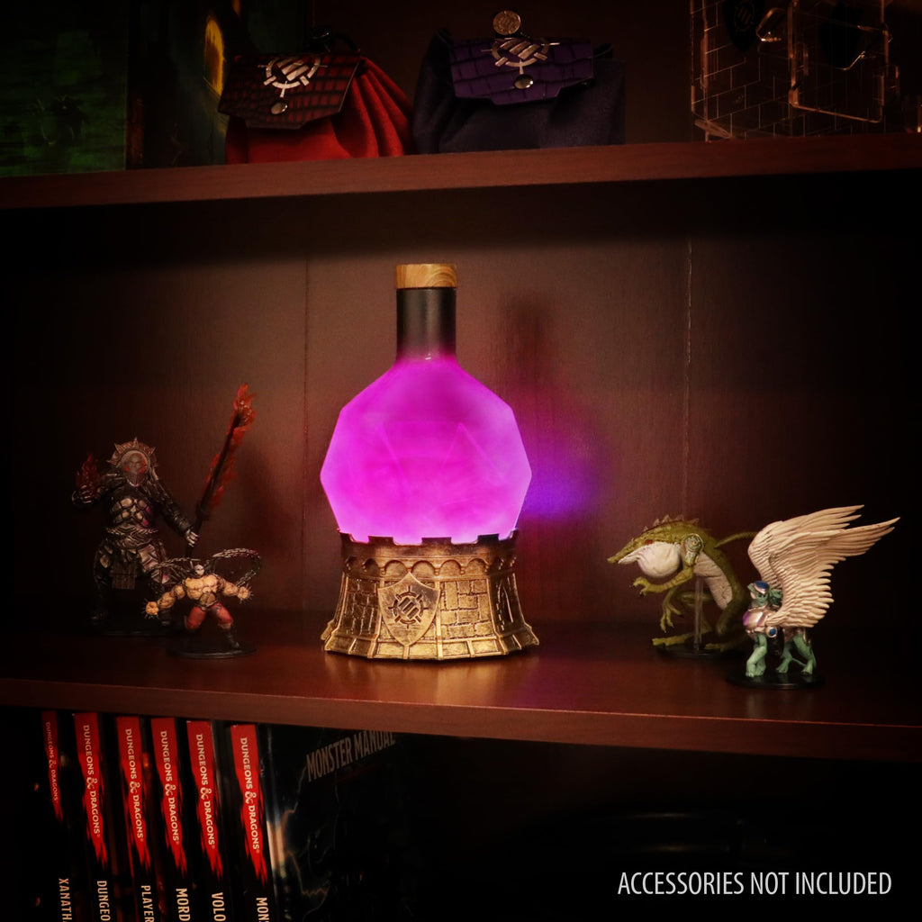 ENHANCE Gaming Sorcerer's Potion Light – Purple Swirling RPG Mood Lamp