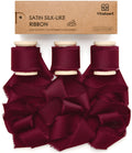 Vitalizart Burgundy Silky Satin Ribbon | 1" x 15 Yard Handmade Spool