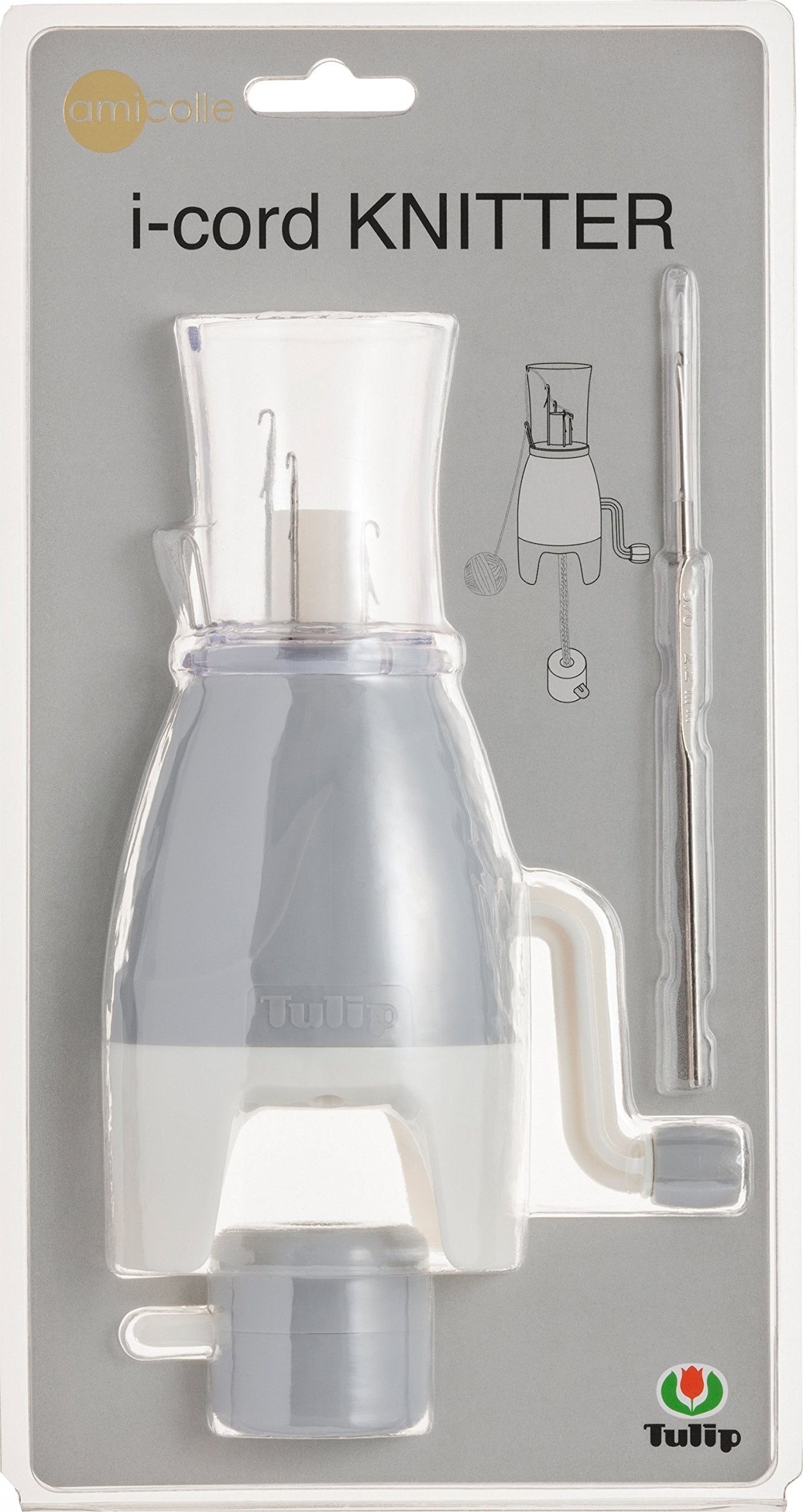 Tulip I-Cord Knitter Machine – Manual Knitting Tool with Crochet Hook