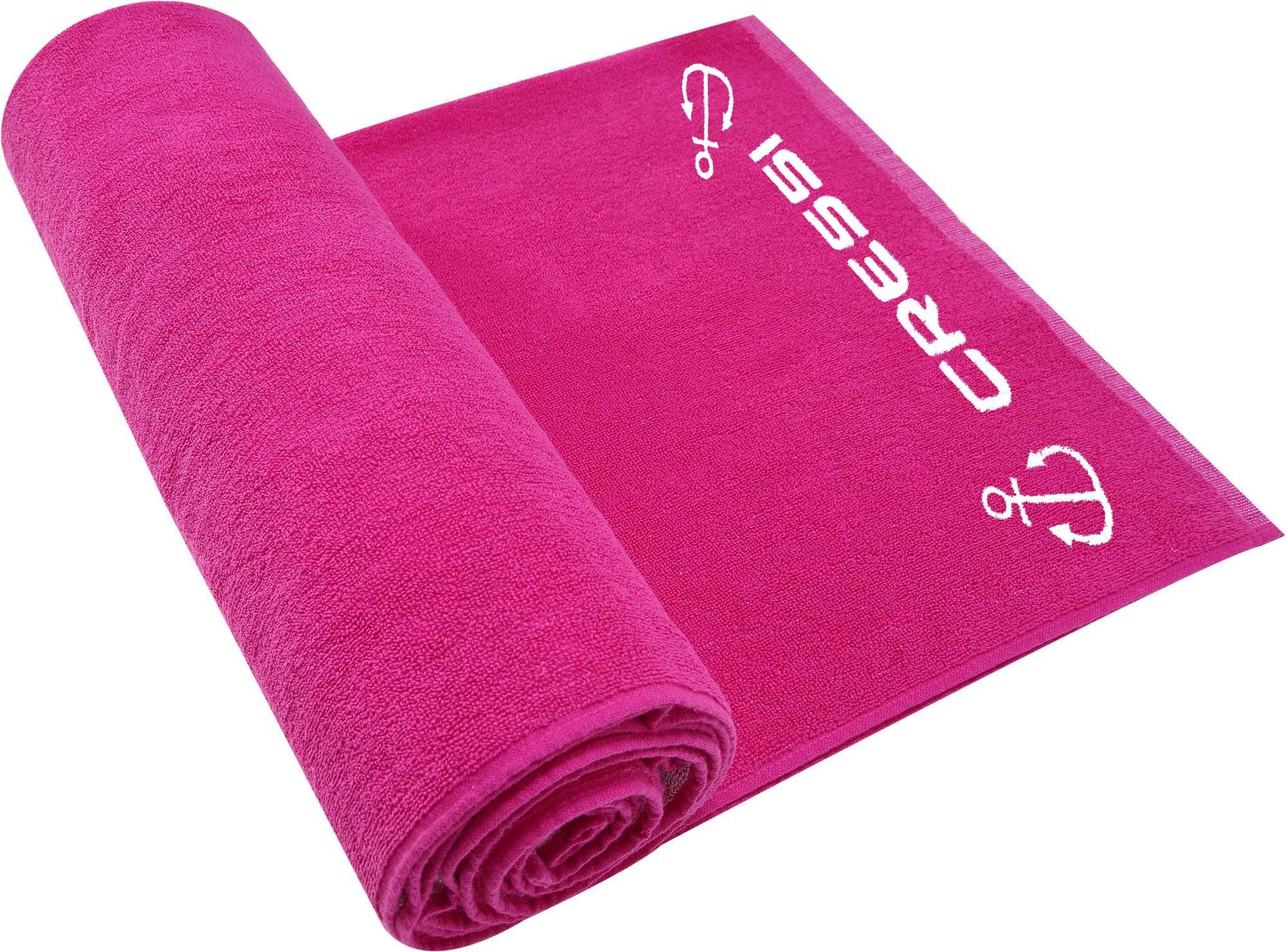 Cressi Cotton Beach Towel – High Absorbency Gym & Pool Towel, Fucsia