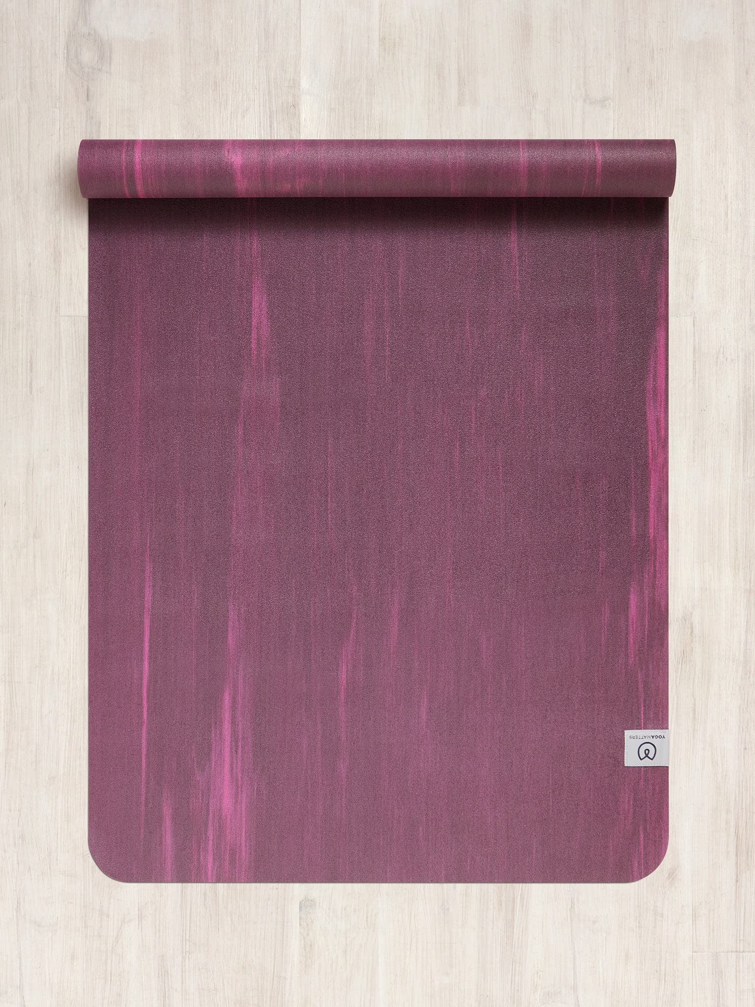 Yogamatters Eco Travel Yoga Mat | 1mm Foldable Natural Rubber - Berry