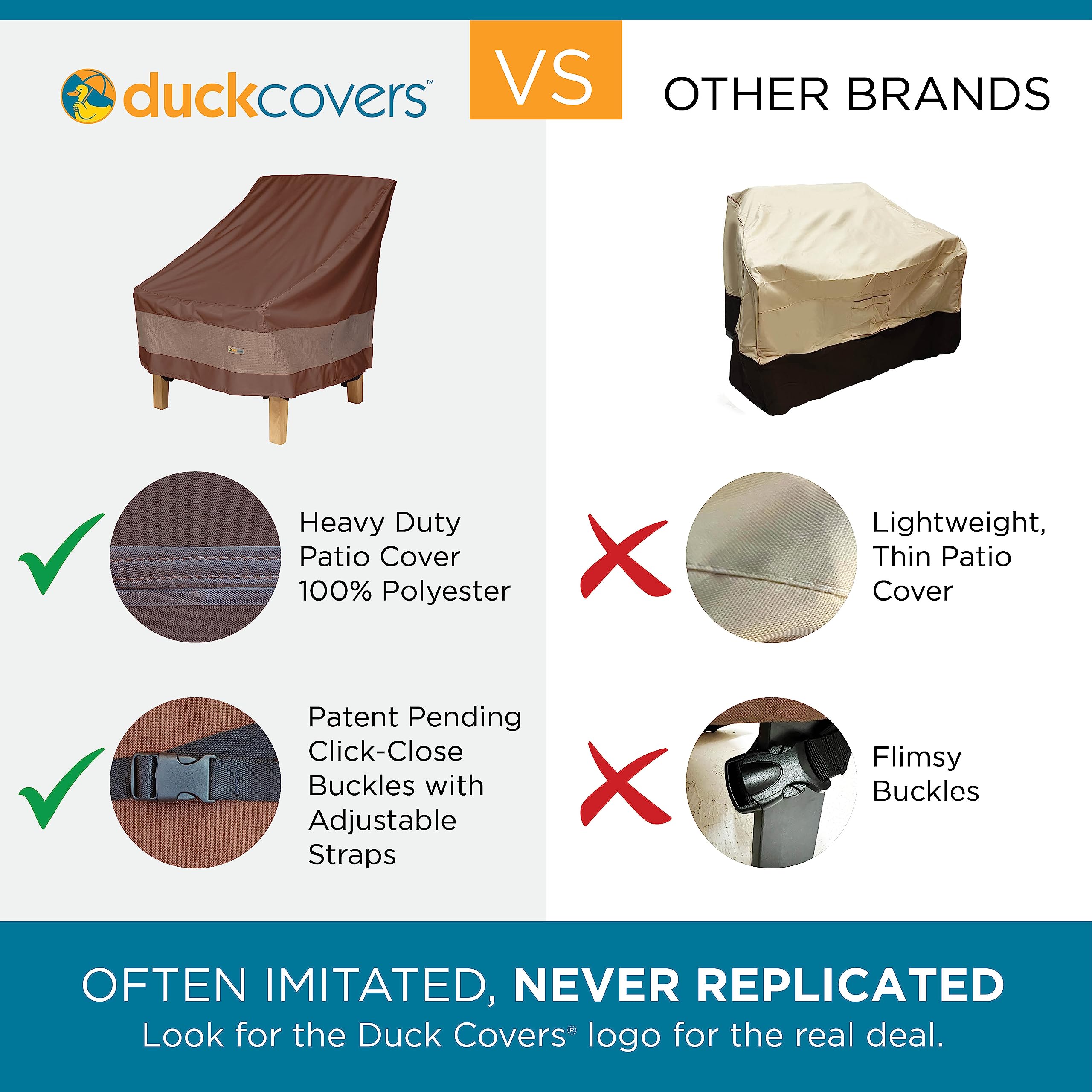 Duck Covers 101-Inch Ultimate Offset Patio Umbrella Cover – Mocha