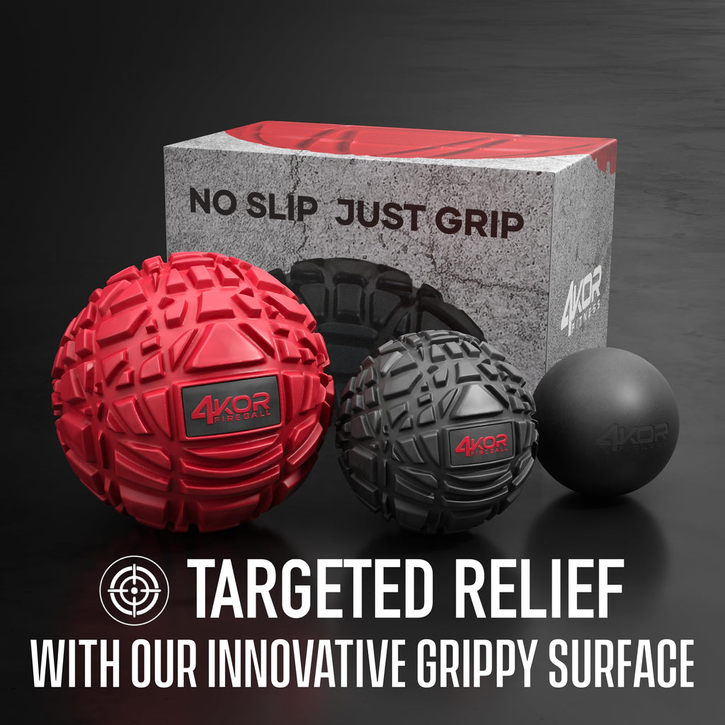 4KOR Fitness Massage Balls Set – Deep Tissue Myofascial Release Kit