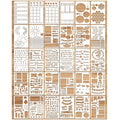 MWOOT 30Pcs Journal Stencils Kit – Reusable PET Planner Templates