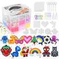 Jolof Store Fuse Beads Kit for Kids – 10000pc Melty Beads Set with 8 Pegboards