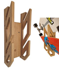 Enhanc3d Designs Bamboo Skateboard Wall Mount | 2-Board Longboard Rack
