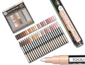 22 Skin Tone Acrylic Paint Pens | 0.7mm Extra Fine Tip Markers