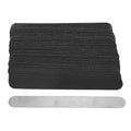 100pc Nail File Strip Kit with Stainless Steel Base Plate