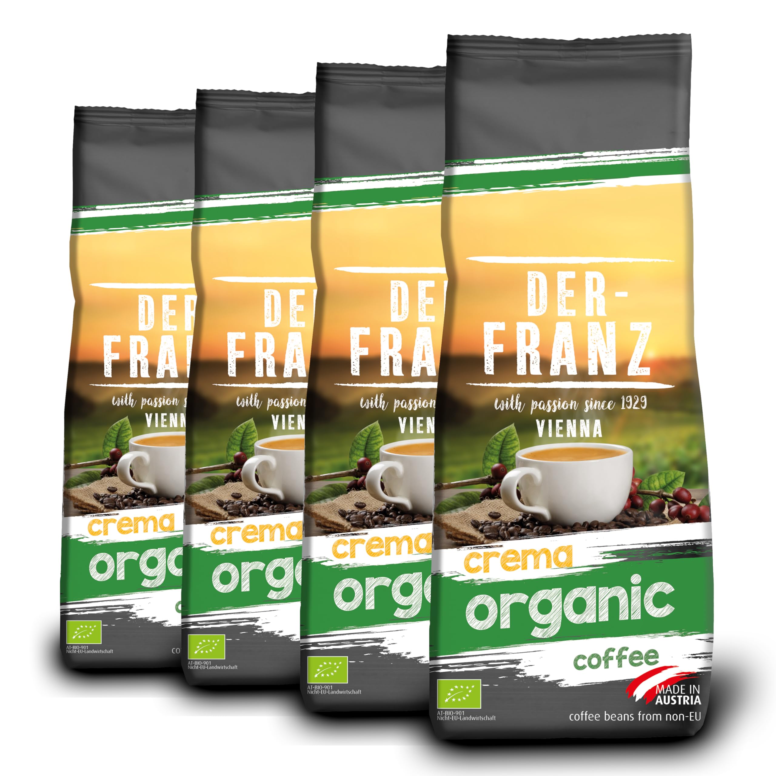 Der-Franz Organic Ground Coffee – 100% Arabica Single Origin, 2kg