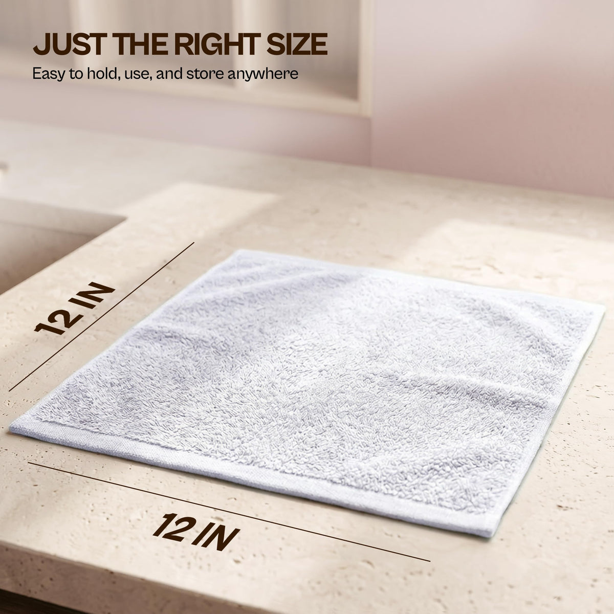 Utopia Towels Cotton Washcloths Set - 100% Ring Spun Cotton, Premium Quality Flannel Face Cloths, Highly Absorbent and Soft Feel Fingertip Towels - image 2