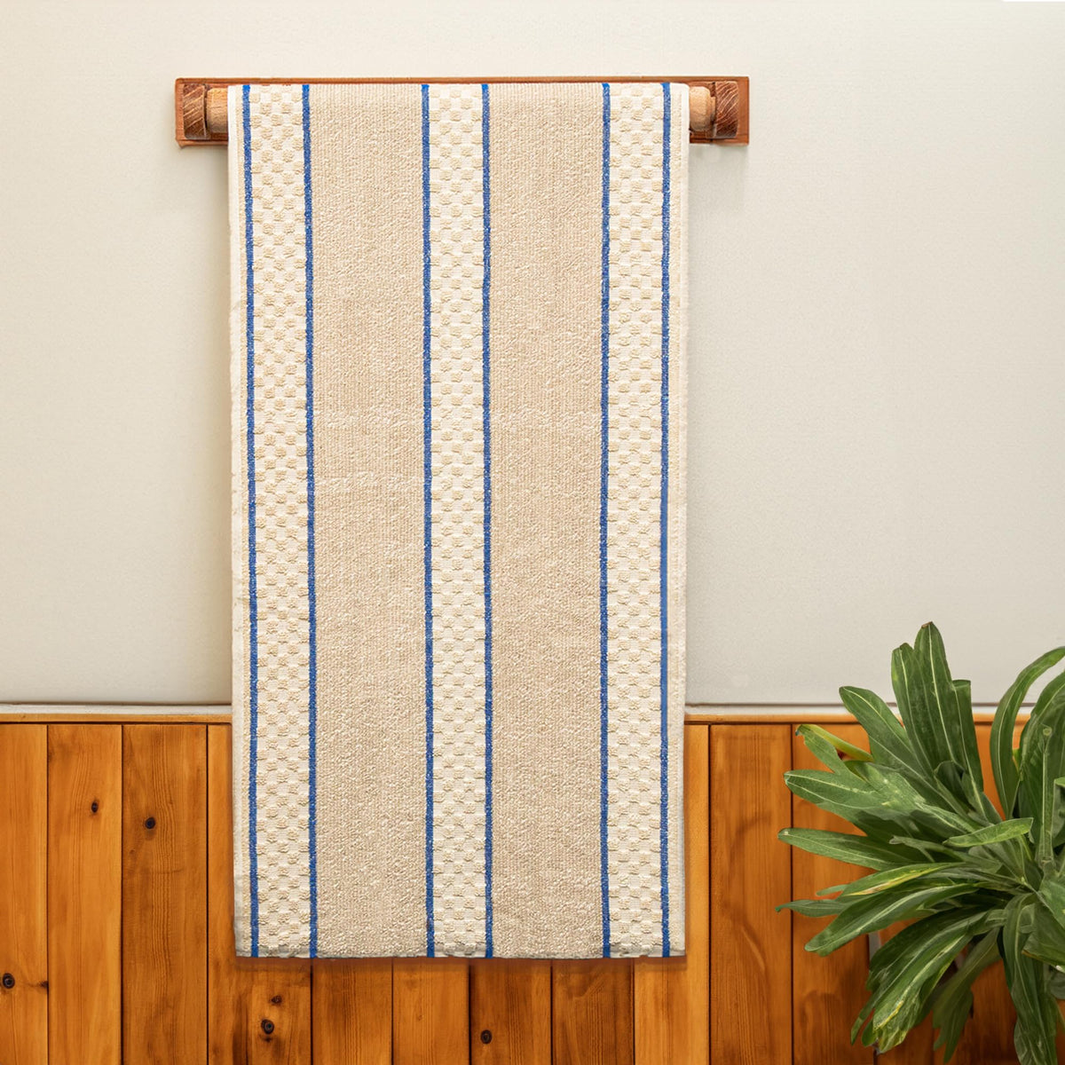 aztex Traditional 100% Cotton Roller Towels - Blue Stripe - image 3