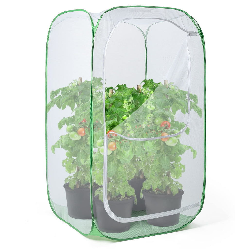 Pop-Up Plant Enclosure – 36" Mesh Garden Cage for Pest Protection