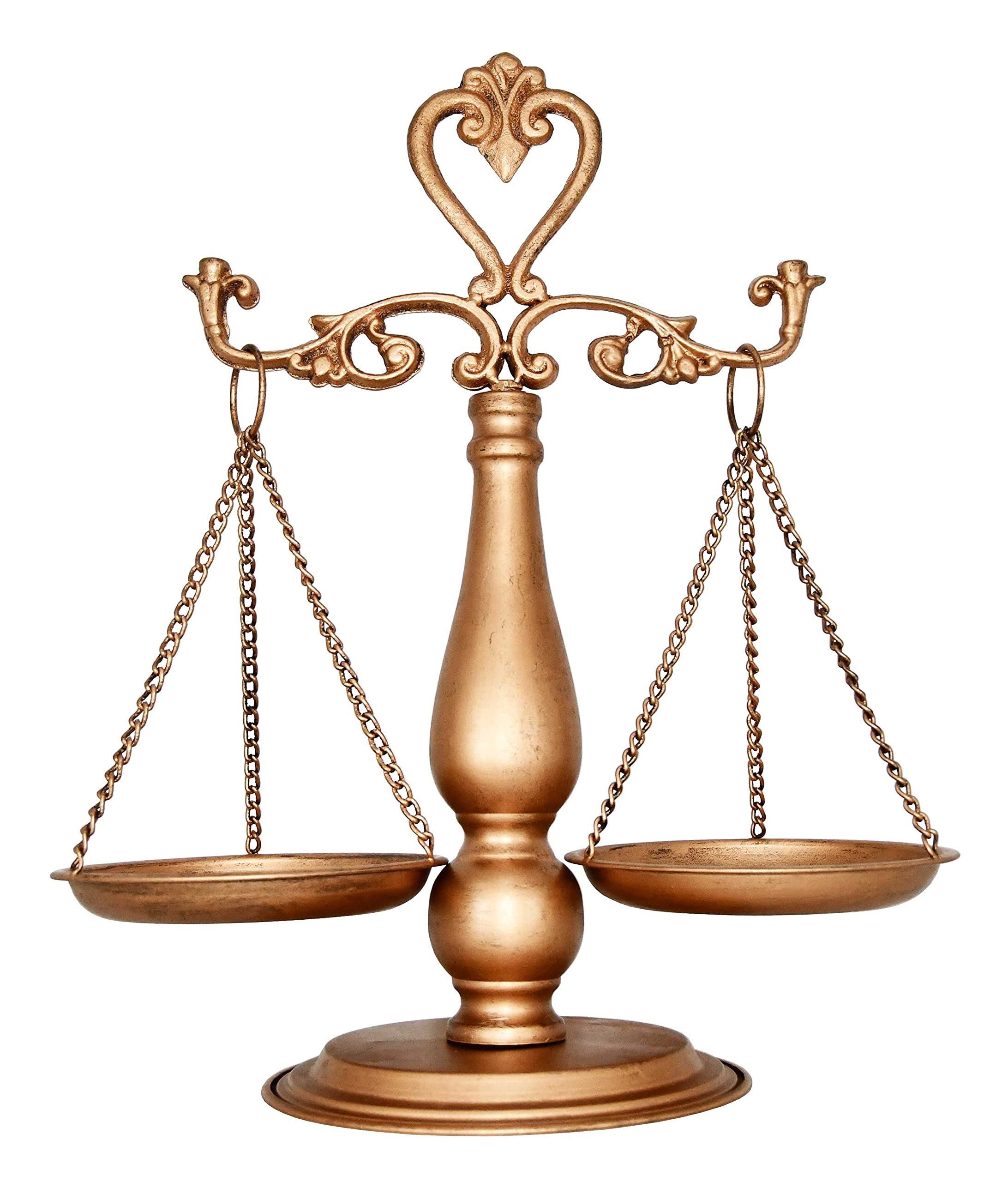 OwlGift Vintage Metal Scale of Justice – Antique Lawyer Decor & Jewelry Tray