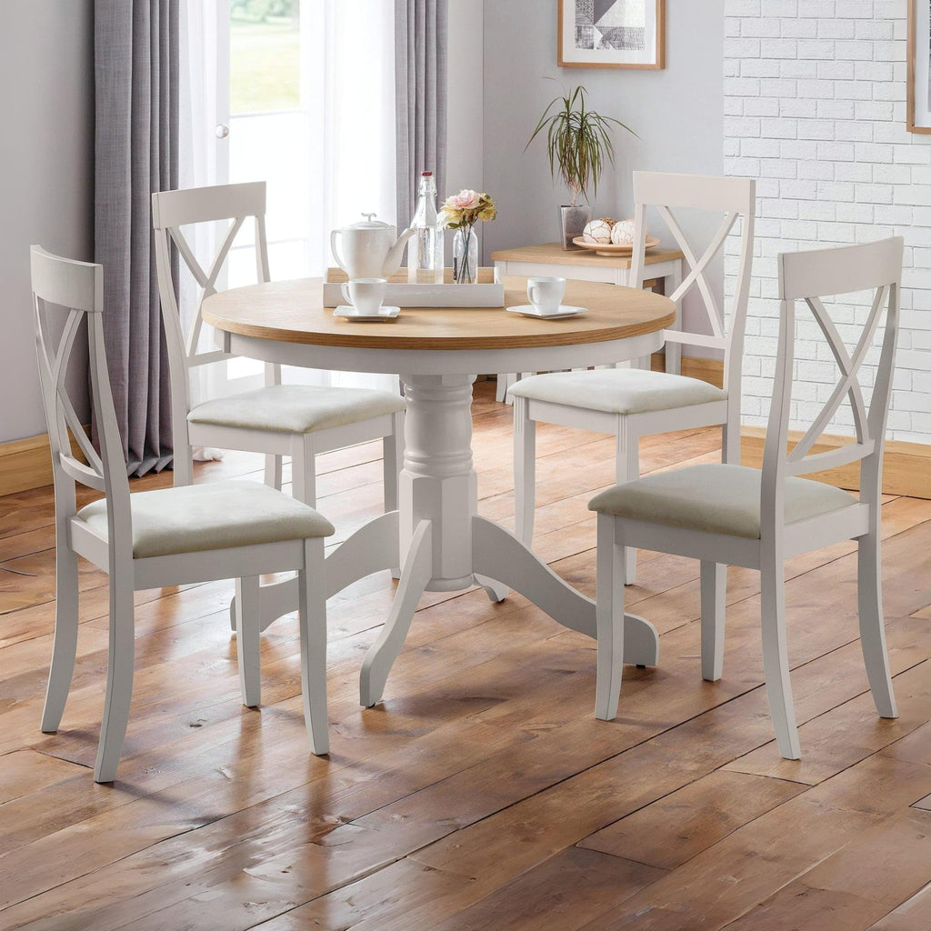 Julian Bowen Davenport Dining Chairs, Set of 2, Grey - H96.5 x W44 x D52cm - image 2
