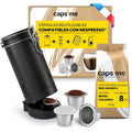 CAPS ME Refillable Capsule Kit for Nespresso - 3 Stainless Steel Pods