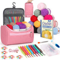 Reessy Crochet Kit for Beginners - 88 PCS Set with Ergonomic Hooks and Yarn