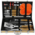 N Noble Family 30PCS Stainless Steel BBQ Accessories Set with Case
