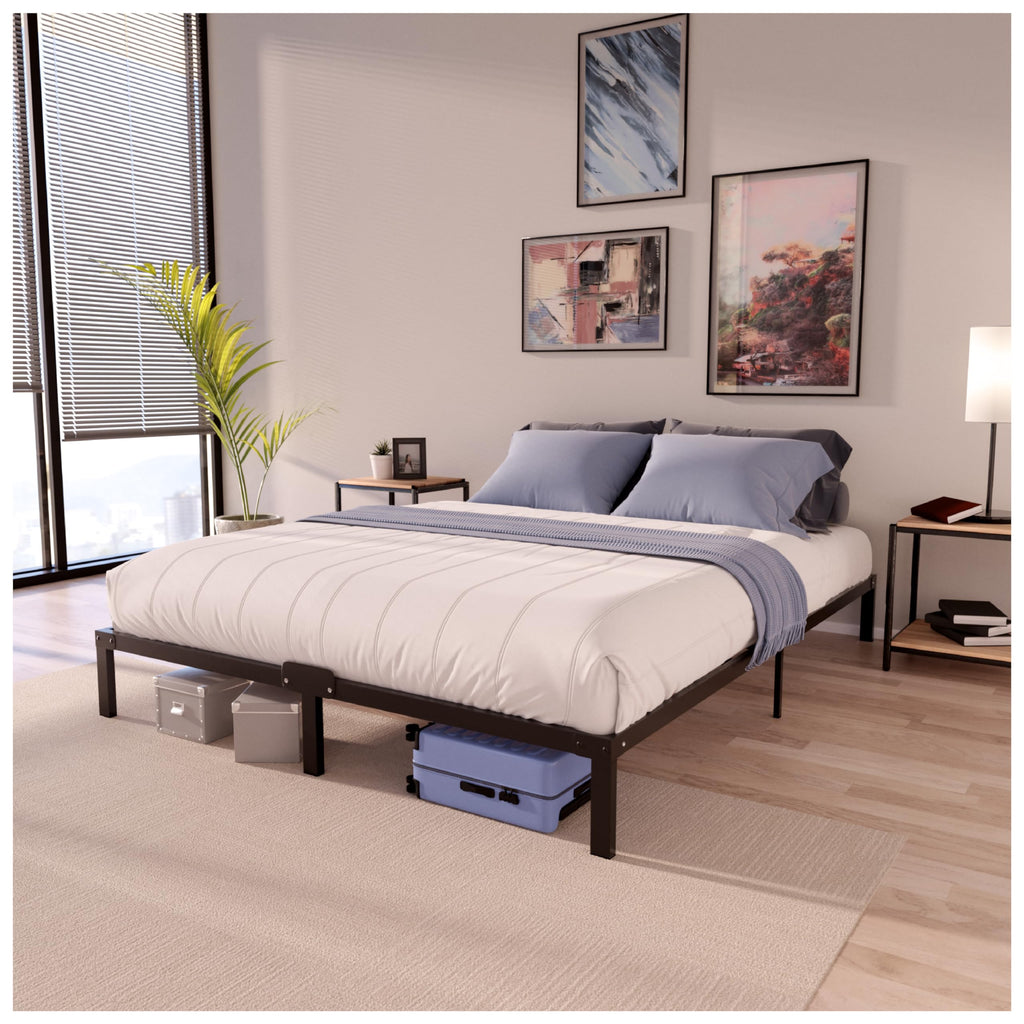 Dreamzie Double Metal Bed Frame 135x190cm with 35cm Underbed Storage