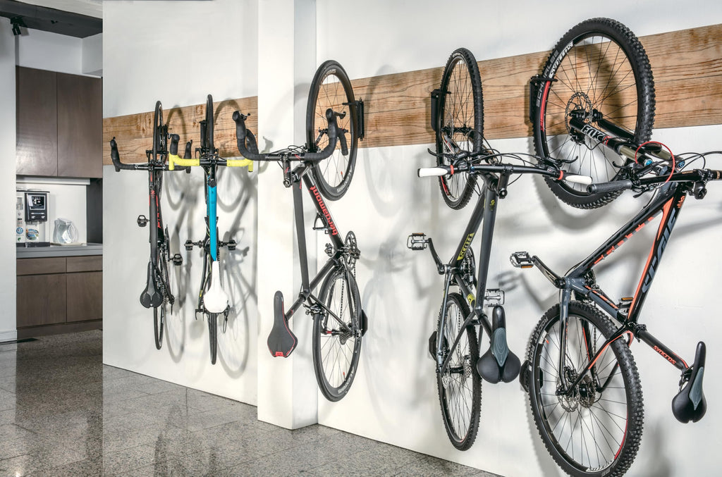 Topeak Swing-Up EX Bike Holder – Wall Mount Space-Saving Storage, Black