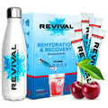 Revival Rehydration Starter Pack: 500ml Steel Bottle & 6 Electrolytes – Cherry