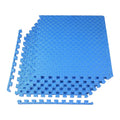 BalanceFrom 1 Inch Thick Puzzle Exercise Mat - EVA Foam Gym Tiles, 24 Sq Ft
