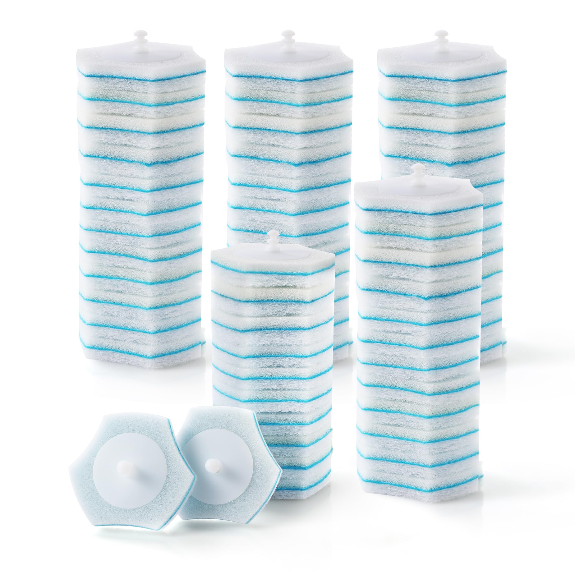 CLEANHOME Disposable Toilet Brush Replacement Heads - 60 PCS Refills