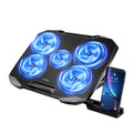 AIMIUZI Laptop Cooling Pad | 5 Quiet Fans & Adjustable Stand for 12-15.6"