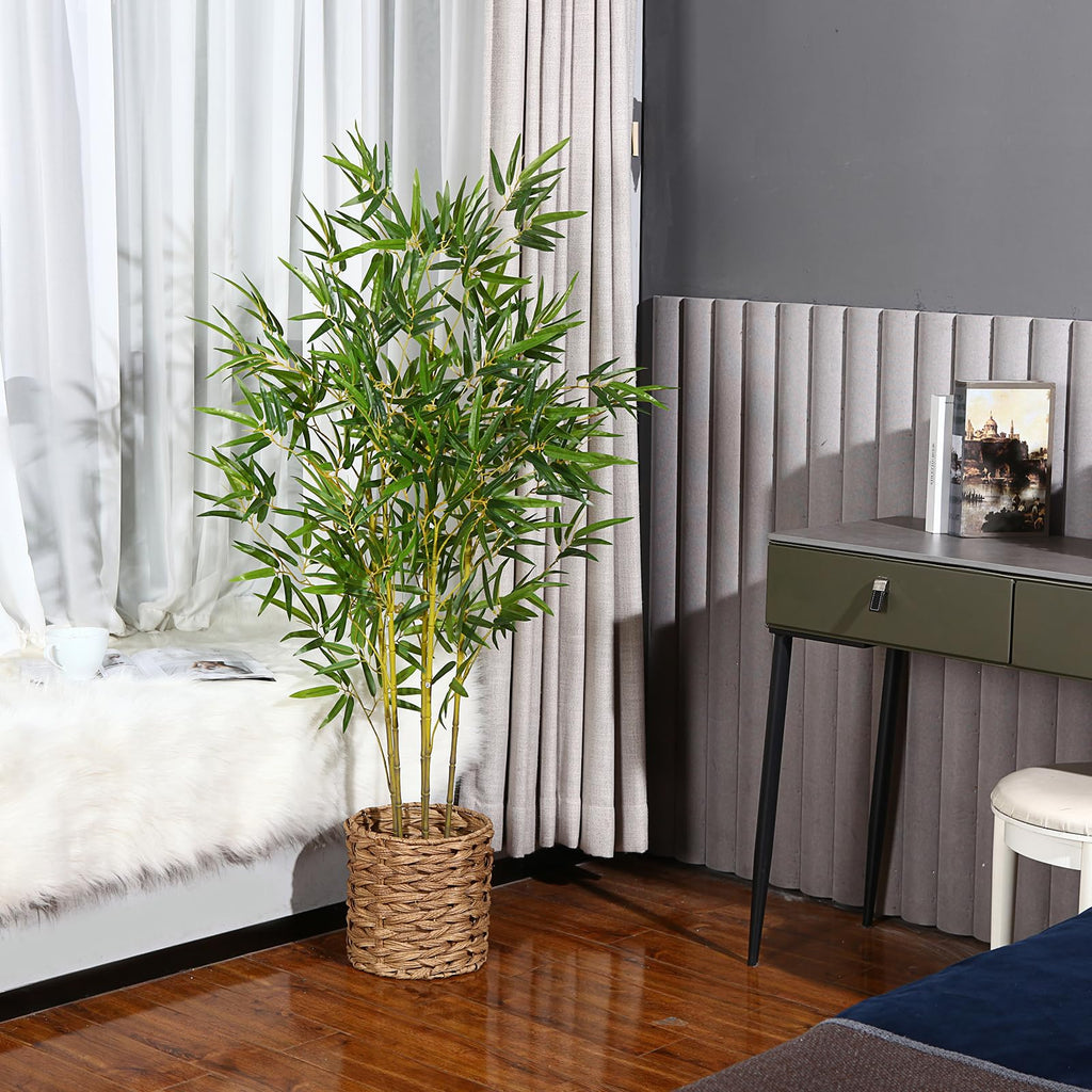 Kazeila 140cm Artificial Bamboo Tree | Realistic Faux Plant with Pot