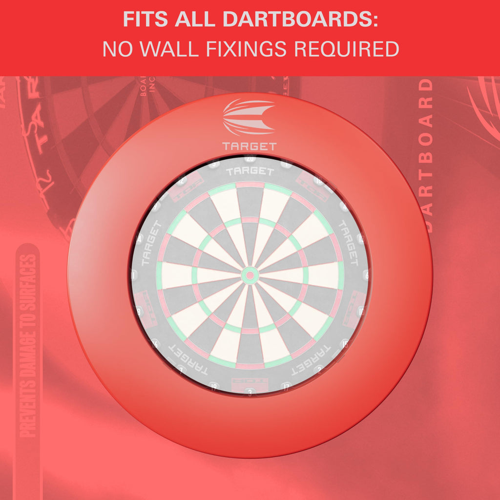 Target Darts Pro Tour Dartboard Surround - Red Wall Protection