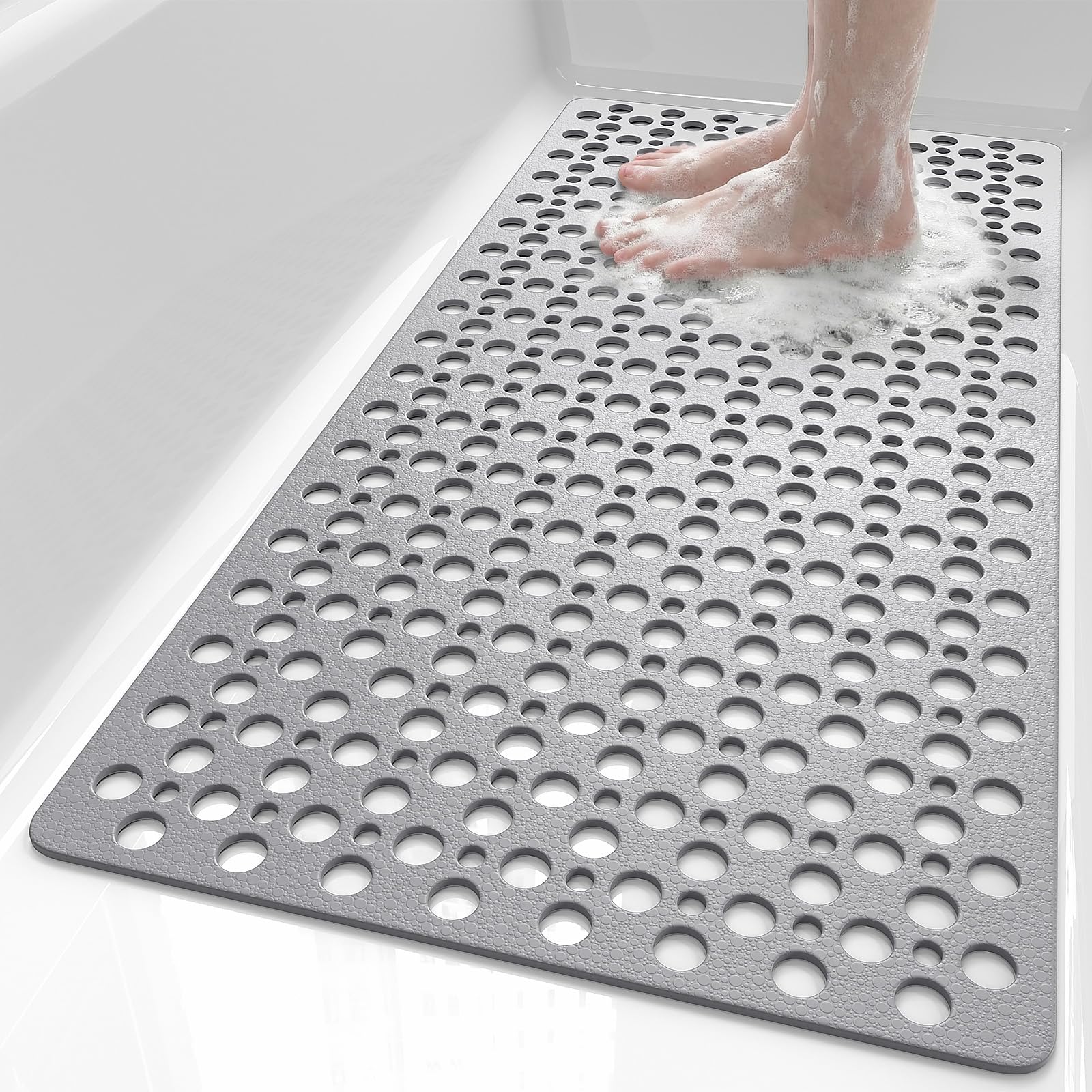 XIYUNTE Non Slip Bath Mat – 88x40cm Anti Mould Rubber Shower Mat