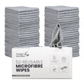 Paragon Reusable Microfibre Wipes – 50 Pack Lint Free Cleaning Cloths