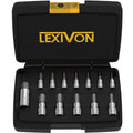 LEXIVON 13-Piece SAE Hex Bit Socket Set | 5/64" to 9/16" Allen Key Sockets