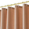 Yofori Khaki Waffle Fabric Shower Curtain Set with Hooks – 183x183cm