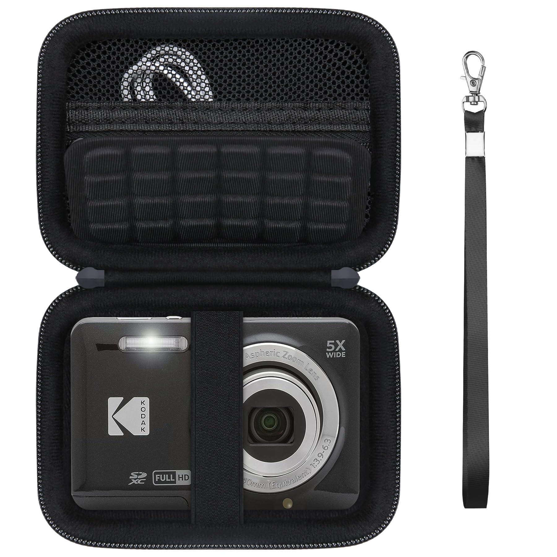 Supmay Digital Camera Case for Kodak PIXPRO FZ45 FZ55 FZ53 – Black Travel Bag