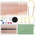 Aeelike Interchangeable Circular Knitting Needles Set | 13 Pairs, 3-10mm