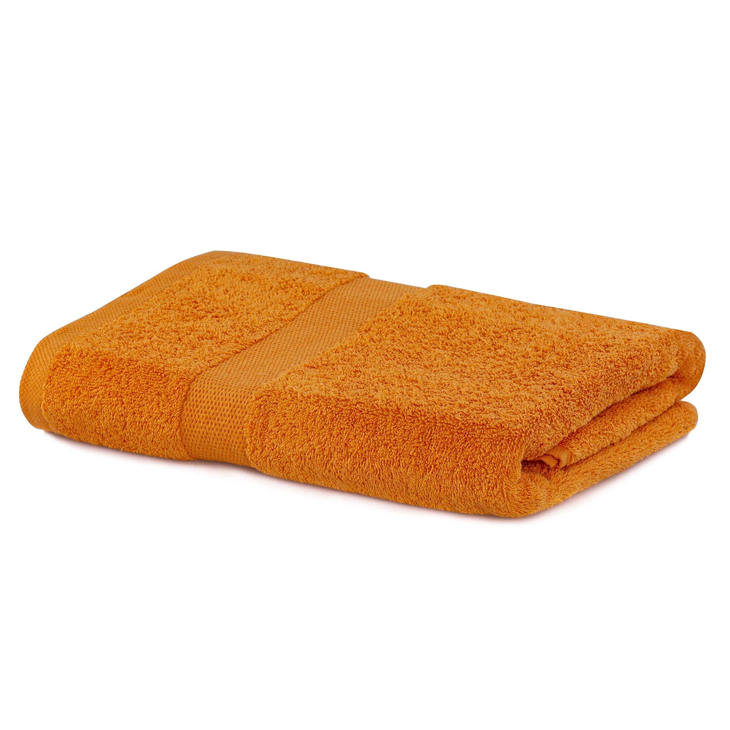 DecoKing Marina Bath Towel – 70x140 cm Orange Cotton 525 g/m²