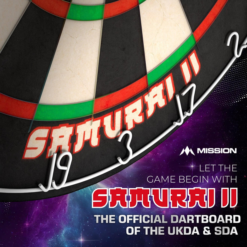 Mission Samurai II Professional Sisal Dartboard – Ultra Thin Wire