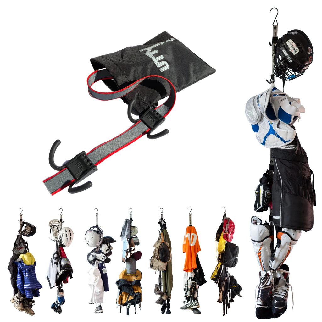 UTTY Portable Hockey Drying Rack – Hanging Gear Organizer for Sports & Camping