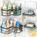 Yazoni Corner Shower Caddy 4-Pack | Rustproof Stainless Steel Shelves