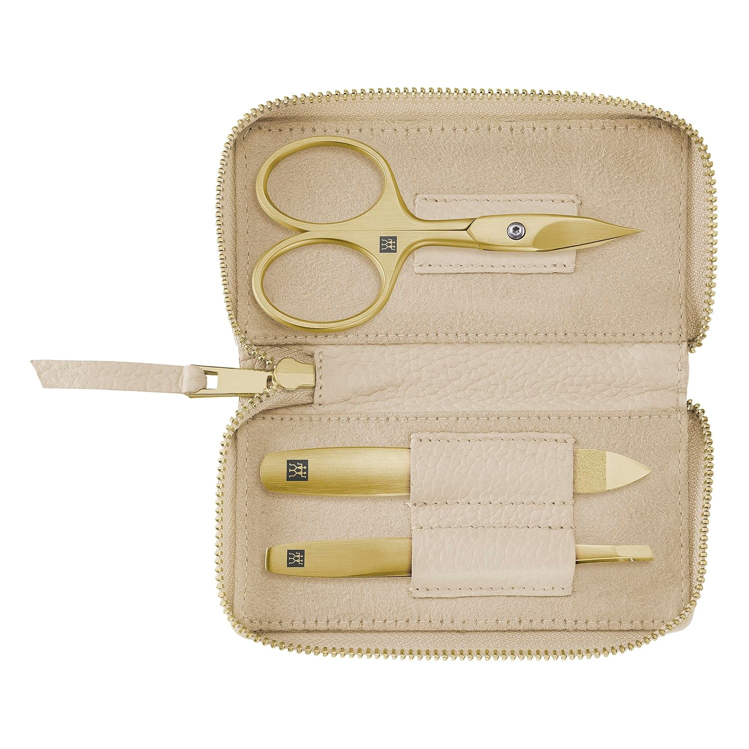 ZWILLING 3-Piece Manicure Set | Gold Edition Stainless Steel Travel Case
