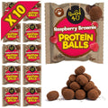 Good4U Raspberry Brownie Protein Balls - High Fibre & Gluten Free - 10x40g