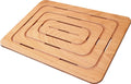 Castelmerlino Marine Okumé Plywood Shower Mat - Natural, 79x56 cm