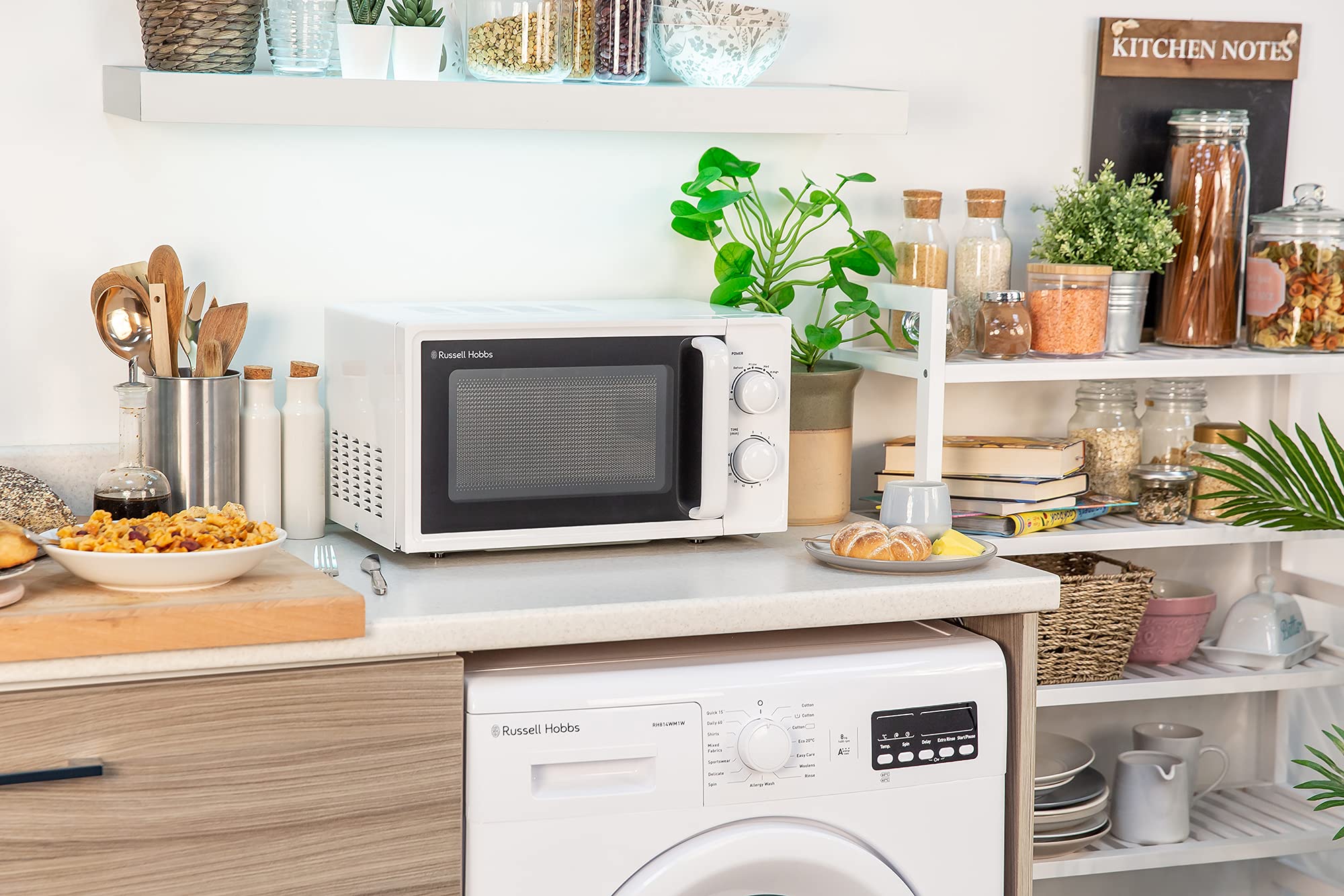 Russell Hobbs 17L Manual Microwave – 700W White Textures Design RHM1725