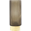 Kare Design Barfly Vase – Handblown Dark Green Glass with Brass Neck