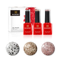 Bluesky Gel Nail Polish Set - Metallic Confetti & Glitter - 3 x 5ml