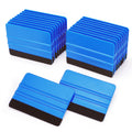 Lunbengo 20-Piece Car Wrap Squeegee – Felt Edge Vinyl & Tint Tool, Blue