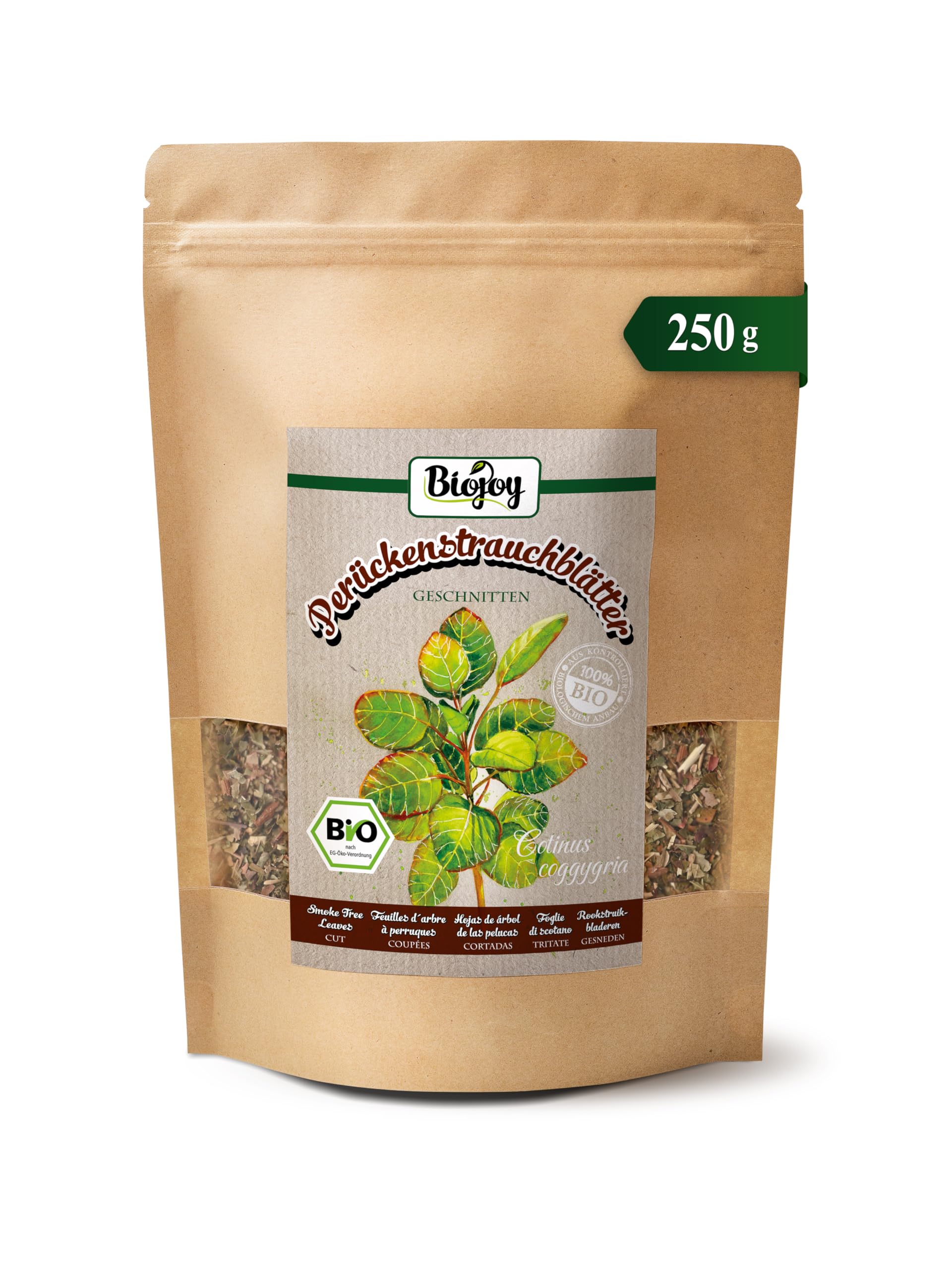 Biojoy Organic Smoke Tree Leaves – Cut Cotinus Coggygria Tea (250g)