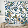 Boho Flower Shower Curtain – Waterproof Polyester, 180x200cm